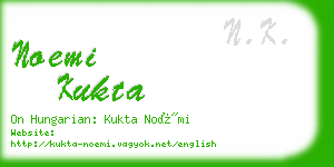 noemi kukta business card